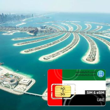 Sim Du Lịch Tiểu Vương Quốc Ả Rập Thống Nhất (UAE) 15 Ngày Tốc Độ Cao